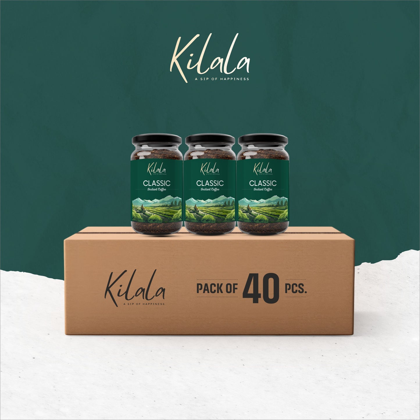 Kilala Classic Premium Coffee | 70:30 Coffee Blend | 60 Gm | BULK PACK OF 40 PCS