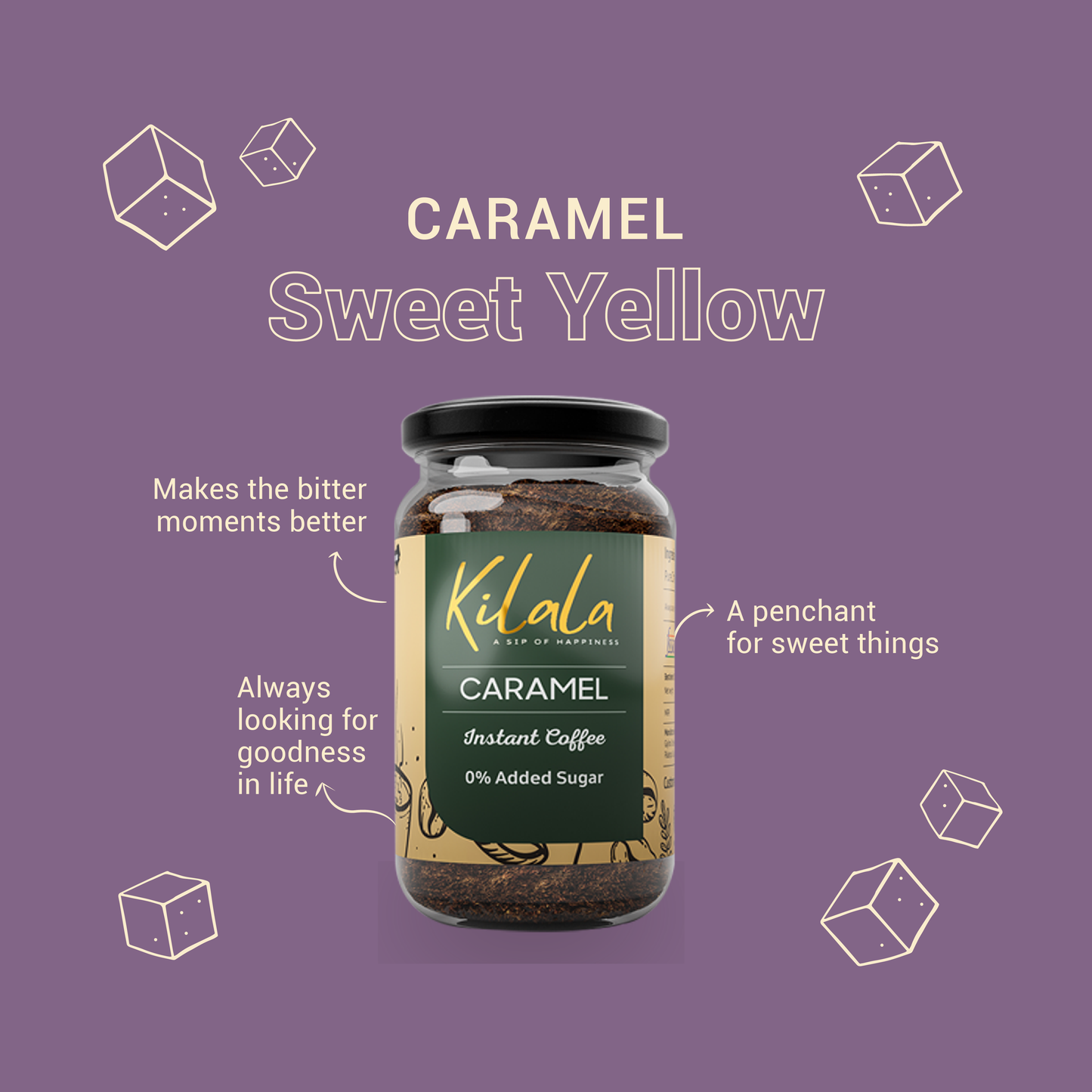 CARAMEL FLAVOURED INSTANT COFFEE - 60GM